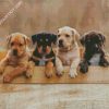 Staffordshire Bull Terrier Puppies diamond painting