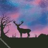 Stag Silhouette diamond painting