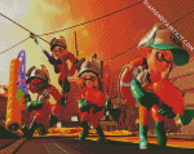 Video Game Splatoon diamond painting