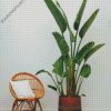 Strelitzia Nicolai plant diamond painting