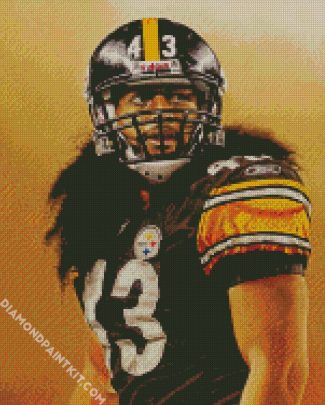 Troy Polamalu Steelers diamond painting