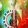 Abstract Music Instrument diamond painting