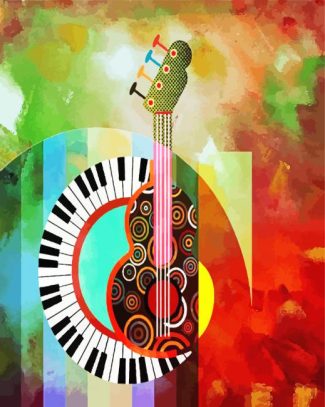 Abstract Music Instrument diamond painting