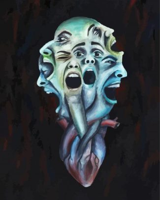 Abstract Scream Art diamond painting