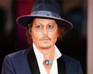 Actor Johnny Depp diamond painting