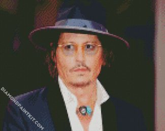 Actor Johnny Depp diamond painting