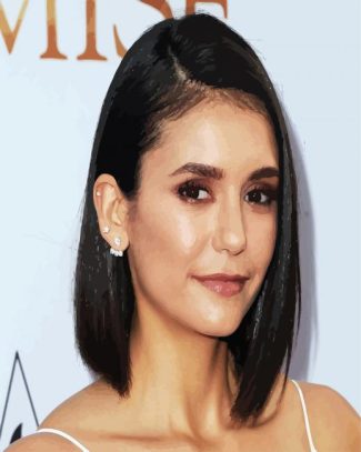 Actress Nina Dobrev diamond painting