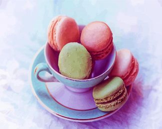 Aesthetic Macarons Cup diamond painting