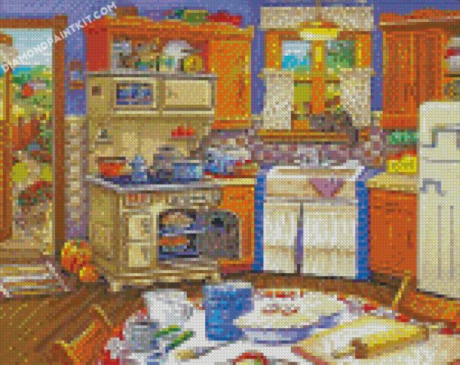 Aesthetic vintage Kitchen diamond paintings