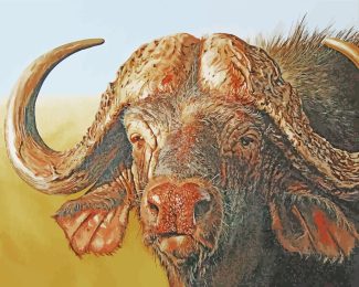 African Buffalo diamond painting