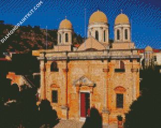 Agia Triada Tzagaroli Monastery Crete diamond painting