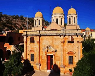 Agia Triada Tzagaroli Monastery Crete diamond painting