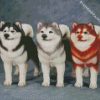 Alaskan malamute Dogs diamond paintings