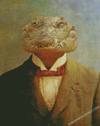 Alligator In Suit diamond paintings