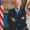 American President Joe Biden diamond painting