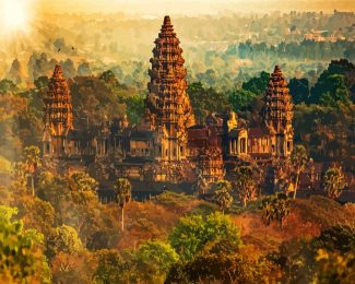 Angkor Wat Cambodia diamond painting