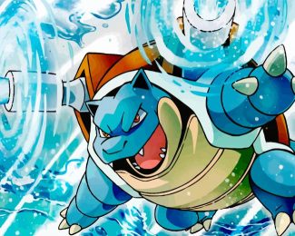 Angry Blastoise diamond painting