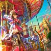 Anime Girl Carousel diamond painting