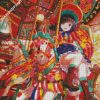 Anime Girl On Carousel diamond paintings