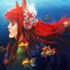 Anime Kitsune And Goldfish diamond painting