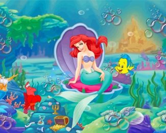 Ariel Mermaid Princess diamond painting