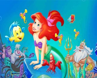 Ariel Princess Under sea diamond painting