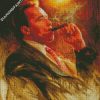 Arnold Smoking cigar diamond paintings