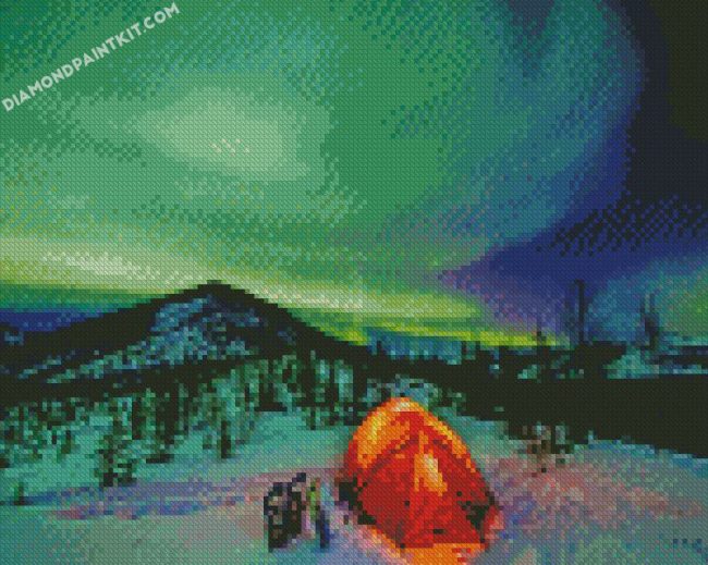 Aurora Camping diamond paintings