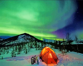 Aurora Camping diamond painting