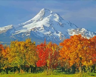 Autumn Mt Hood Oregon diamond painting