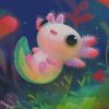 Axolotl Amphibian Art diamond paintings