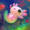 Axolotl Amphibian Art diamond painting