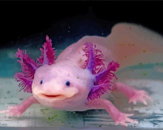 Axolotl diamond painting