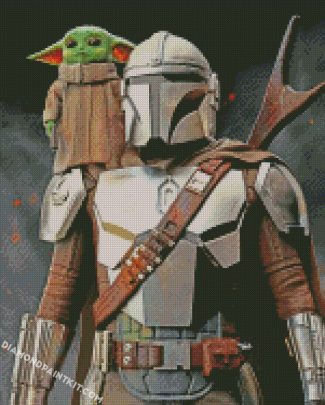 Baby Yoda Mandalorian Movie diamond paintings