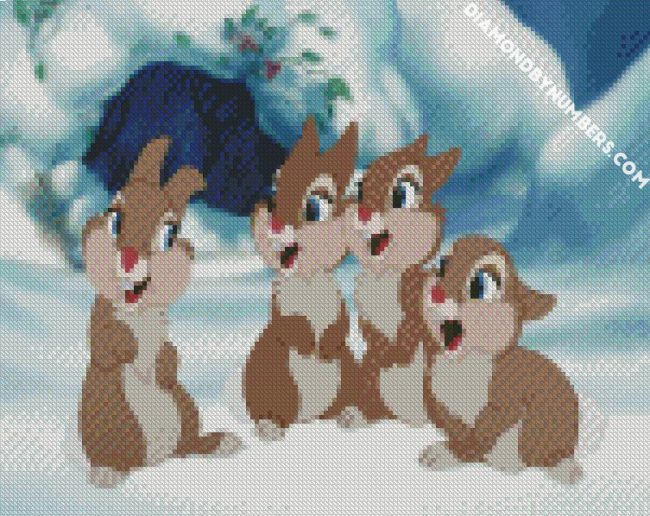 Bambi Thumper Bunnies diamond painting