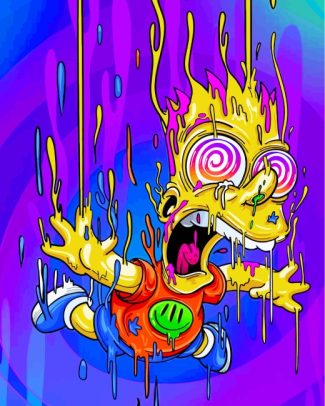 Bart Simpson Illustration diamond painting