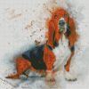 Basset dog Art diamond paintings