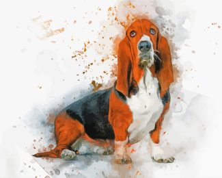 Basset dog Art diamond painting