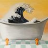 Bathtub Waves diamond painting