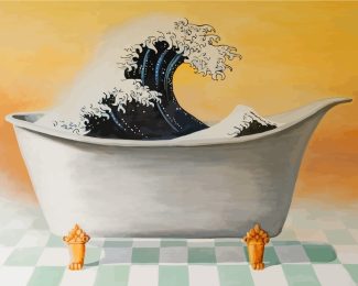 Bathtub Waves diamond painting