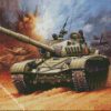 Battle Scene Tank diamond painting