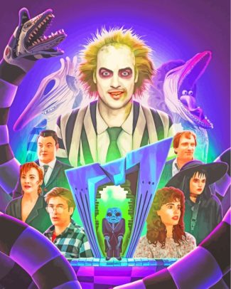 Beetlejuice Art diamond painting