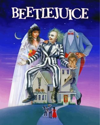 Beetlejuice Movie Poster diamond painting