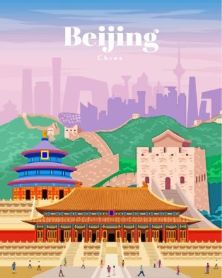 Beijing China Poster diamond painting