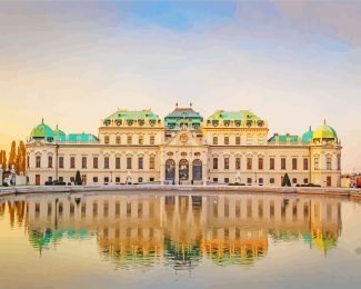 Belvedere Palace vienna diamond painting