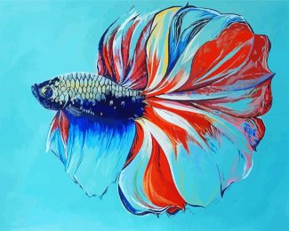 Betta Siamese Fish diamond painting