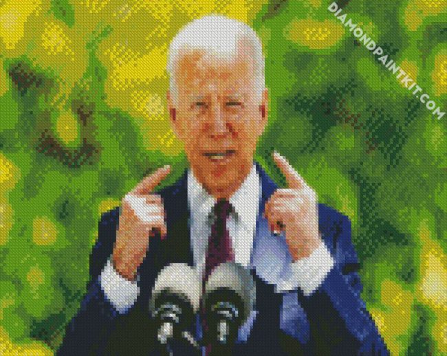 Biden diamond painting