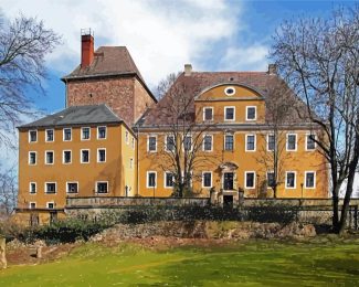 Bieberstein Castle Freiberg diamond painting