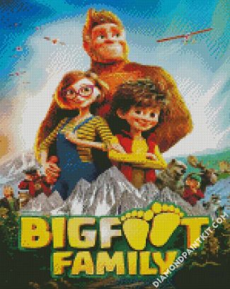 Bigfoot Family Animation diamond painting