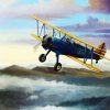 Biplane Art diamond painting